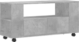 vidaXL - Tv-meubel - 102x34,5x43 - cm - bewerkt - hout - betongrijs