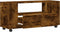 vidaXL - Tv-meubel - 102x34,5x43 - cm - bewerkt - hout - gerookt - eikenkleurig