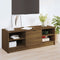 vidaXL - Tv-meubel - 102x35,5x36,5 - cm - bewerkt - hout - bruin - eikenkleur