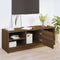 vidaXL - Tv-meubel - 102x35,5x36,5 - cm - bewerkt - hout - bruin - eikenkleur