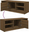 vidaXL - Tv-meubel - 102x35,5x36,5 - cm - bewerkt - hout - bruin - eikenkleur