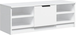 vidaXL - Tv-meubel - 102x35,5x36,5 - cm - bewerkt - hout - wit