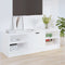 vidaXL - Tv-meubel - 102x35,5x36,5 - cm - bewerkt - hout - wit