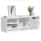 vidaXL - Tv-meubel - 102x35,5x36,5 - cm - bewerkt - hout - wit