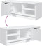 vidaXL - Tv-meubel - 102x35,5x36,5 - cm - bewerkt - hout - wit