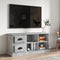 vidaXL - Tv-meubel - 102x35,5x47,5 - cm - bewerkt - hout - betongrijs