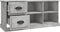 vidaXL - Tv-meubel - 102x35,5x47,5 - cm - bewerkt - hout - betongrijs