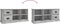 vidaXL - Tv-meubel - 102x35,5x47,5 - cm - bewerkt - hout - betongrijs