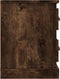 vidaXL - Tv-meubel - 102x35,5x47,5 - cm - bewerkt - hout - gerookt - eikenkleurig