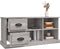 vidaXL - Tv-meubel - 102x35,5x47,5 - cm - bewerkt - hout - grijs - sonoma - eikenkleur