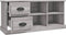 vidaXL - Tv-meubel - 102x35,5x47,5 - cm - bewerkt - hout - grijs - sonoma - eikenkleur