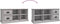 vidaXL - Tv-meubel - 102x35,5x47,5 - cm - bewerkt - hout - grijs - sonoma - eikenkleur