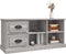 vidaXL - Tv-meubel - 102x35,5x47,5 - cm - bewerkt - hout - grijs - sonoma - eikenkleur