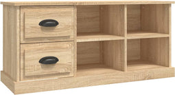 vidaXL - Tv-meubel - 102x35,5x47,5 - cm - bewerkt - hout - sonoma - eikenkleurig