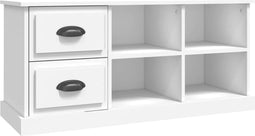 vidaXL - Tv-meubel - 102x35,5x47,5 - cm - bewerkt - hout - wit
