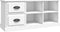 vidaXL - Tv-meubel - 102x35,5x47,5 - cm - bewerkt - hout - wit