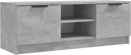vidaXL - Tv-meubel - 102x35x36,5 - cm - bewerkt - hout - betongrijs