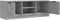 vidaXL - Tv-meubel - 102x35x36,5 - cm - bewerkt - hout - betongrijs