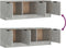 vidaXL - Tv-meubel - 102x35x36,5 - cm - bewerkt - hout - betongrijs