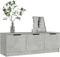 vidaXL - Tv-meubel - 102x35x36,5 - cm - bewerkt - hout - betongrijs