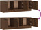 vidaXL - Tv-meubel - 102x35x36,5 - cm - bewerkt - hout - bruin - eikenkleur