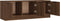 vidaXL - Tv-meubel - 102x35x36,5 - cm - bewerkt - hout - bruin - eikenkleur