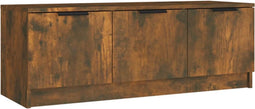vidaXL - Tv-meubel - 102x35x36,5 - cm - bewerkt - hout - gerookt - eikenkleurig