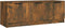 vidaXL - Tv-meubel - 102x35x36,5 - cm - bewerkt - hout - gerookt - eikenkleurig