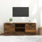 vidaXL - Tv-meubel - 102x35x36,5 - cm - bewerkt - hout - gerookt - eikenkleurig