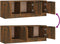 vidaXL - Tv-meubel - 102x35x36,5 - cm - bewerkt - hout - gerookt - eikenkleurig