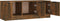 vidaXL - Tv-meubel - 102x35x36,5 - cm - bewerkt - hout - gerookt - eikenkleurig