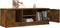 vidaXL - Tv-meubel - 102x35x36,5 - cm - bewerkt - hout - gerookt - eikenkleurig