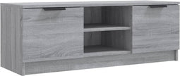 vidaXL - Tv-meubel - 102x35x36,5 - cm - bewerkt - hout - grijs - sonoma - eikenkleurig