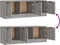 vidaXL - Tv-meubel - 102x35x36,5 - cm - bewerkt - hout - grijs - sonoma - eikenkleurig