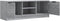vidaXL - Tv-meubel - 102x35x36,5 - cm - bewerkt - hout - grijs - sonoma - eikenkleurig