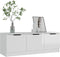 vidaXL - Tv-meubel - 102x35x36,5 - cm - bewerkt - hout - hoogglans - wit