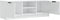 vidaXL - Tv-meubel - 102x35x36,5 - cm - bewerkt - hout - hoogglans - wit