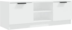 vidaXL - Tv-meubel - 102x35x36,5 - cm - bewerkt - hout - wit