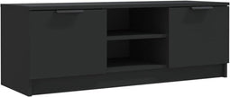 vidaXL - Tv-meubel - 102x35x36,5 - cm - bewerkt - hout - zwart