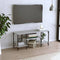 vidaXL - Tv-meubel - 102x35x45,5 - cm - bewerkt - hout - grijs - sonoma - eikenkleurig