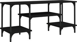 vidaXL - Tv-meubel - 102x35x45,5 - cm - bewerkt - hout - zwart