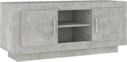 vidaXL - Tv-meubel - 102x35x45 - cm - bewerkt - hout - betongrijs