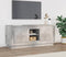 vidaXL - Tv-meubel - 102x35x45 - cm - bewerkt - hout - betongrijs