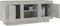 vidaXL - Tv-meubel - 102x35x45 - cm - bewerkt - hout - betongrijs