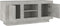 vidaXL - Tv-meubel - 102x35x45 - cm - bewerkt - hout - betongrijs