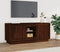 vidaXL - Tv-meubel - 102x35x45 - cm - bewerkt - hout - bruin - eikenkleur