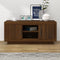 vidaXL - Tv-meubel - 102x35x45 - cm - bewerkt - hout - bruin - eikenkleur