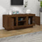 vidaXL - Tv-meubel - 102x35x45 - cm - bewerkt - hout - bruin - eikenkleur