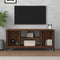 vidaXL - Tv-meubel - 102x35x45 - cm - bewerkt - hout - bruin - eikenkleur