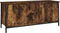 vidaXL - Tv-meubel - 102x35x45 - cm - bewerkt - hout - gerookt - eikenkleurig